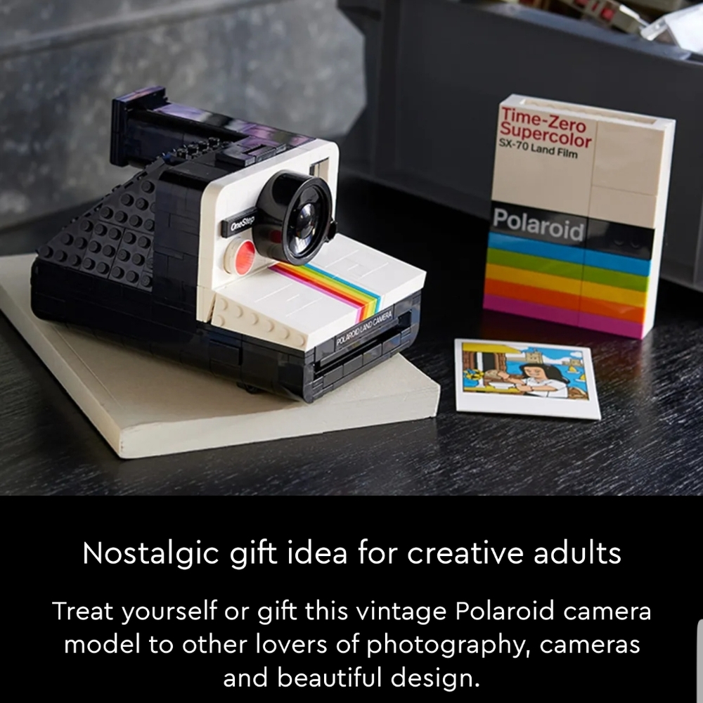 💥BUY 2 GET 1 FREE  LEGO  Polaroid OneStep SX-70 Camera, Retail Price$79. - Picture 9 of 16